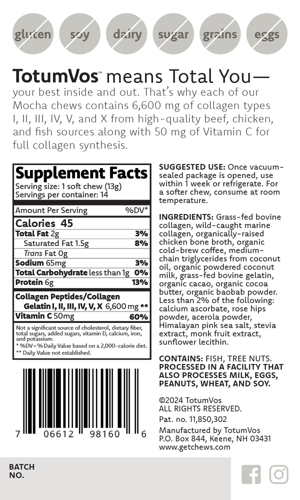 Mocha Collagen Chew